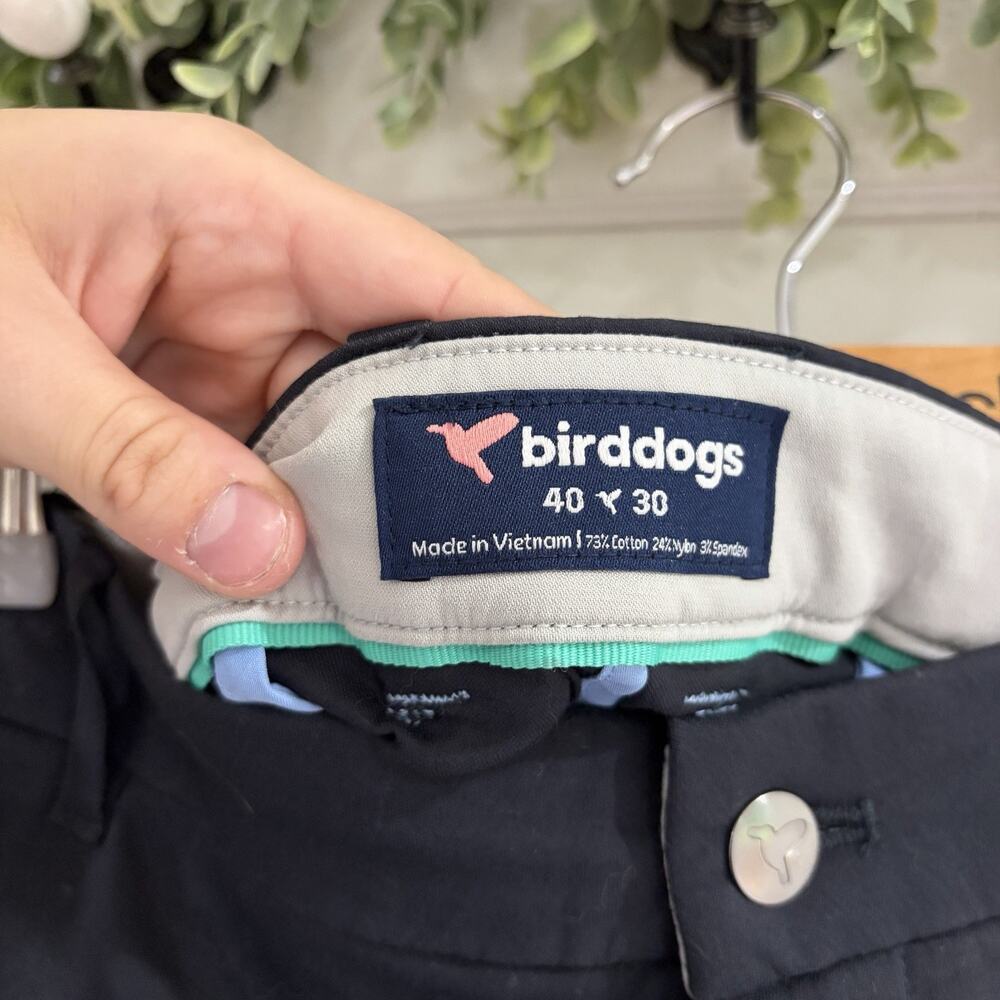 Birddogs Men Navy Performance golf Pants 40 X 30 DD 59 - Picture 2 of 3